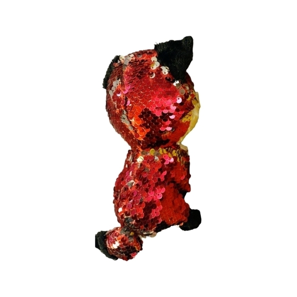 ty Beanie Boos Flippables 9" Medium JEWEL Color Changing Sequins Fox Plush - Picture 3 of 7